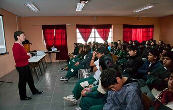 School presentation by Nancy Levenson