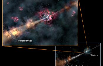Gamma-Ray Burst Illuminates Galaxy in Dark Ages