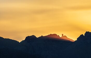 Rayos de Sol sobre Kitt Peak