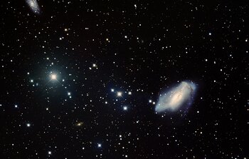 Peculiar Barred Spiral Galaxy NGC 2146