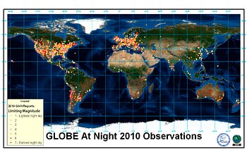 Wasted Lights And Wasted Nights: Globe At Night Tracks Light Pollution