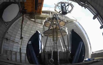 “Lift-off” at Kitt Peak 4-m Mayall Telescope