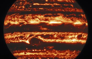 Los misterios de Júpiter expuestos en detalle multicolor