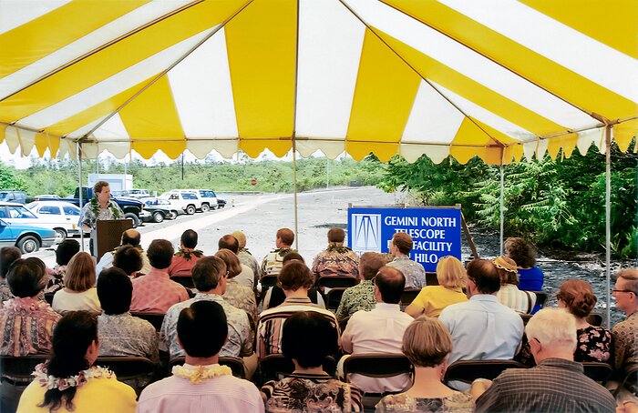 Matt Mountain at Gemini North Base Facility Groundbreaking