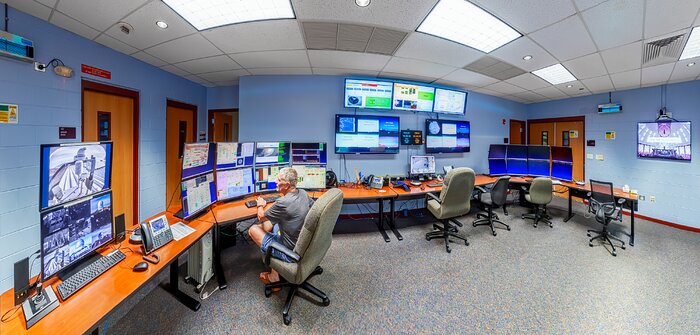 Hilo Base Facility Control Room Panorama