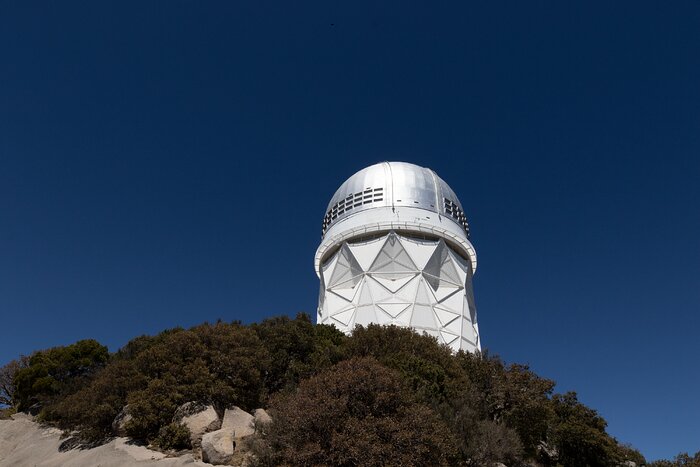 Nicholas U. Mayall 4-meter Telescope From Below