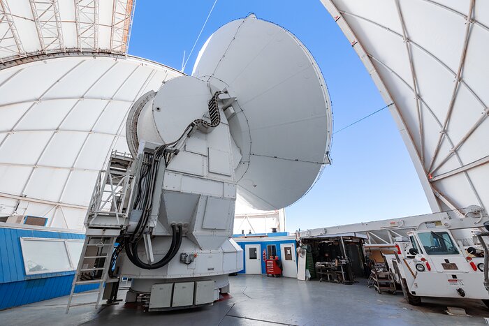 Inside the UArizona 12-meter Telescope