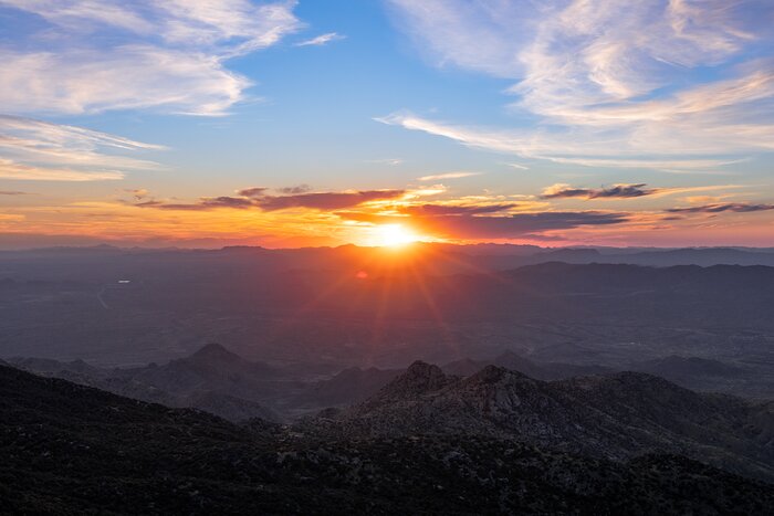 Sunset at Kitt Peak National Observatory