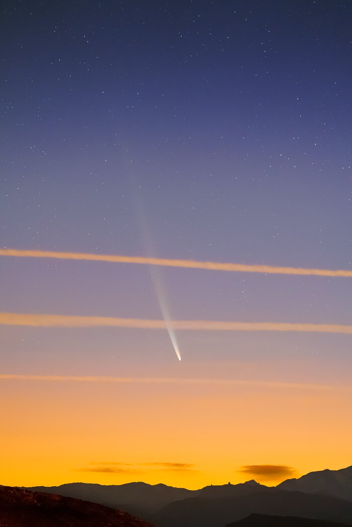 Comet C/2023 A3 (Tsuchinshan–ATLAS)﻿ over CTIO