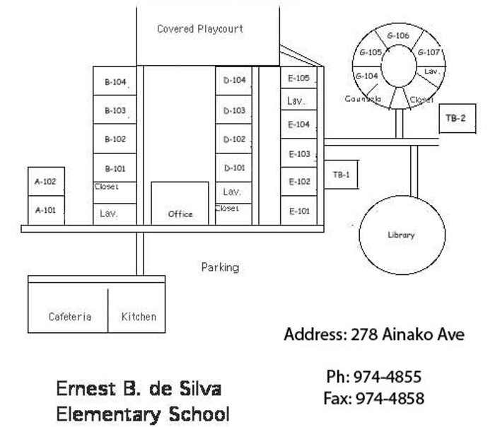 Ernest B. De Silva Elementary Map