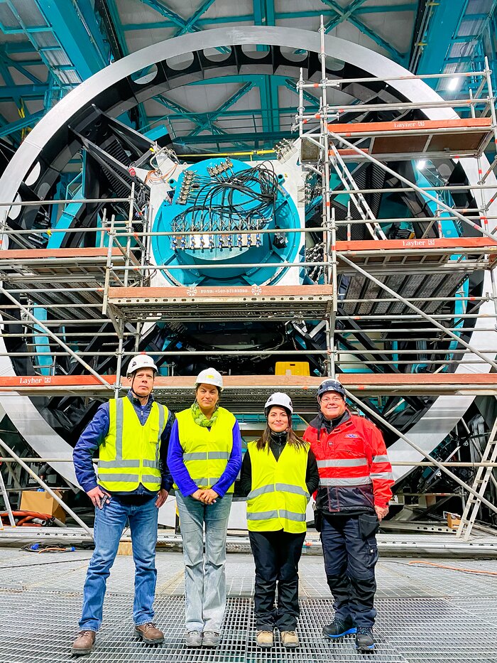 Construction at the Rubin Observatory