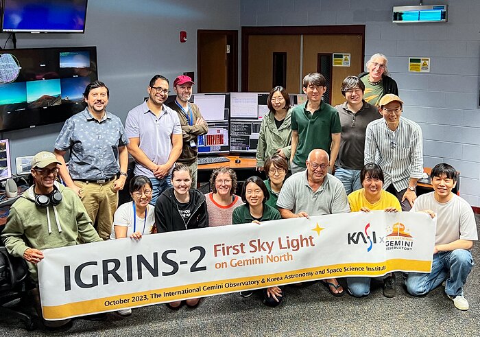 KASI and Gemini IGRINS-2 team photo on the night of first light