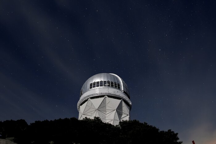 Night Sky Over the Nicholas U. Mayall 4-meter Telescope