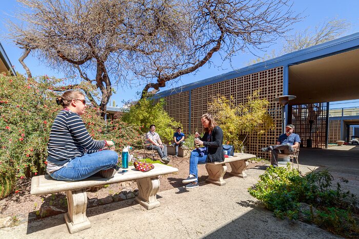 Staff at NOIRLab HQ Garden