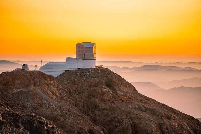 Sunset at Rubin Observatory