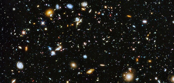 An excerpt of the Hubble Deep Field