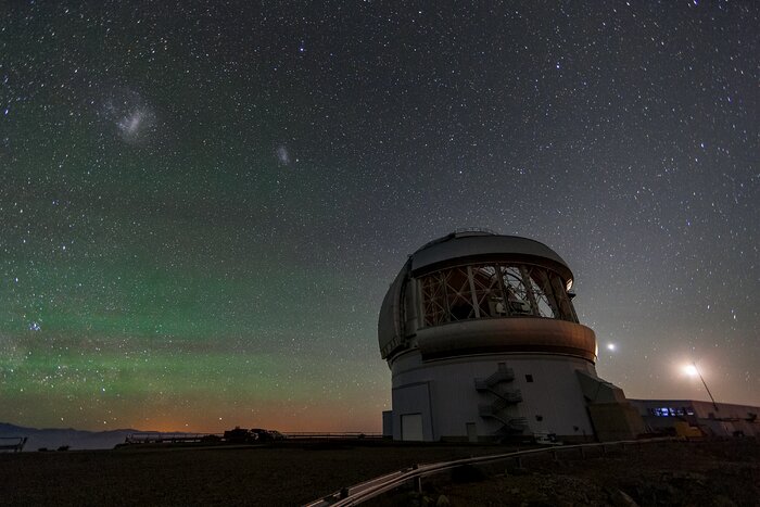 The Magellanic Clouds over Gemini South