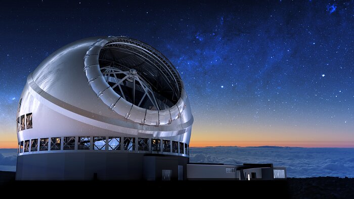 Thirty Meter Telescope Night Sky