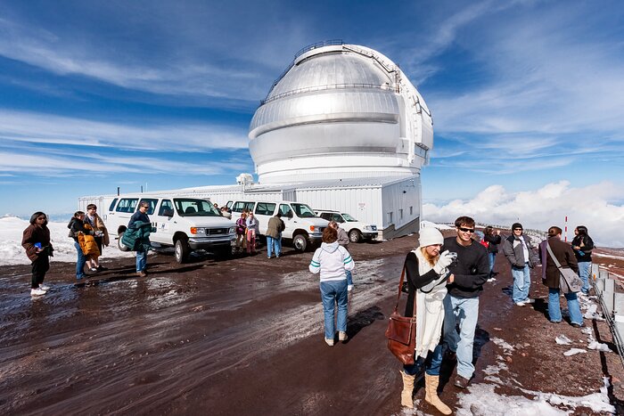 Visitors at Gemini North