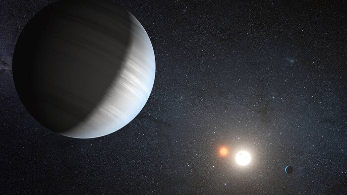 Ilustración de un Sistema Exoplanetario