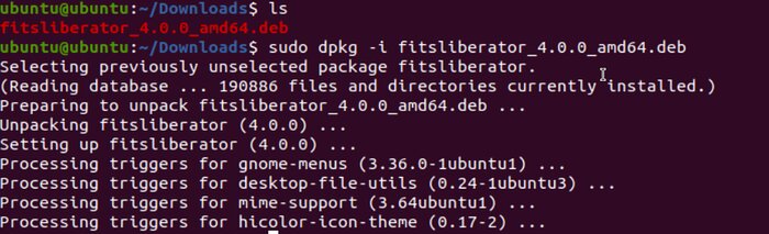FITS Liberator installation on Linux