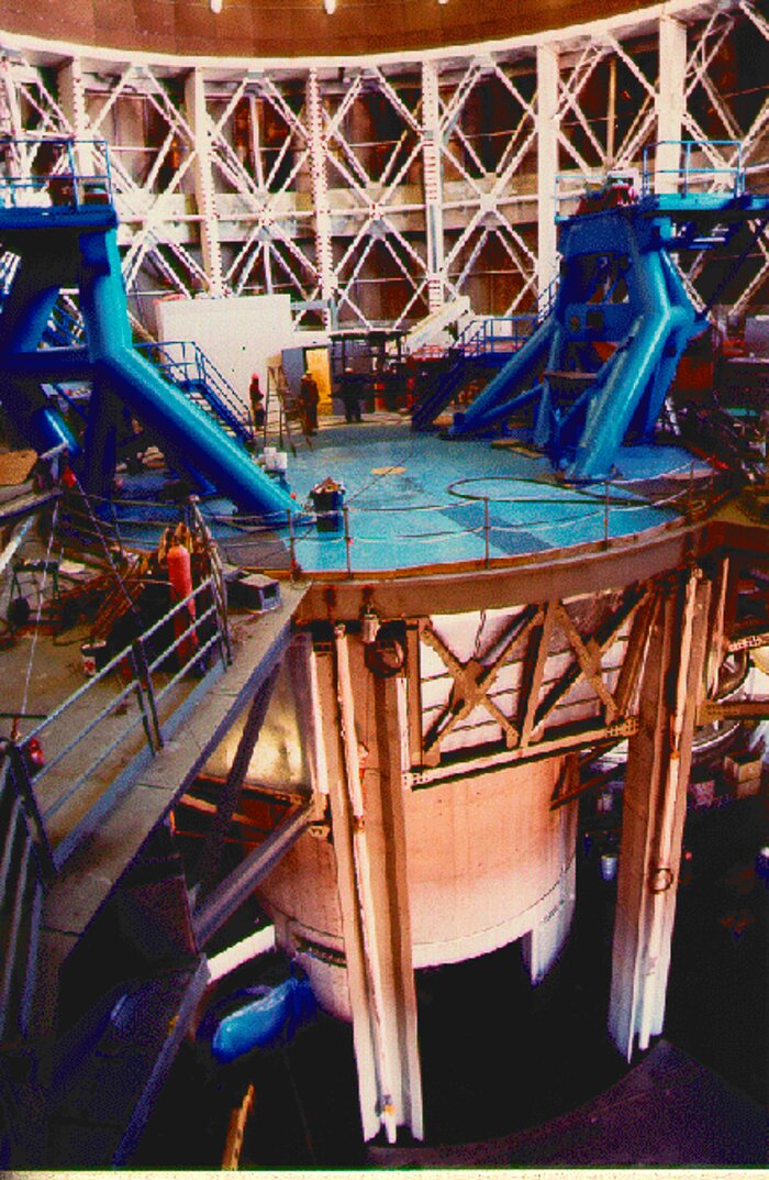 Mauna Kea telescope installation status. February 2, 1998