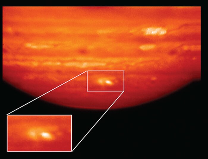 Heat Map of Jupiter Impact