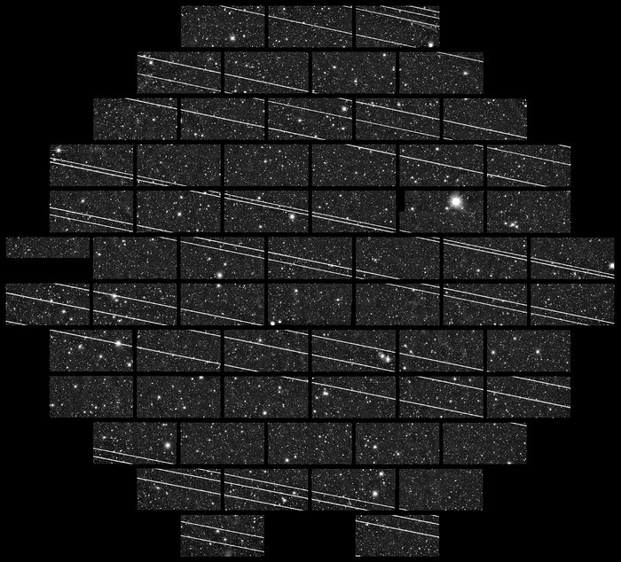 Satélites Starlink captados en Imágenes de CTIO