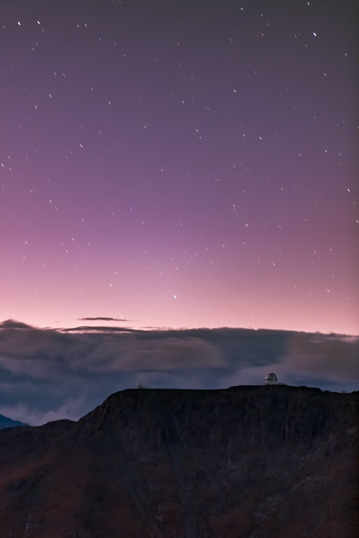 Purple Sky at Night: Astronomer’s Delight!