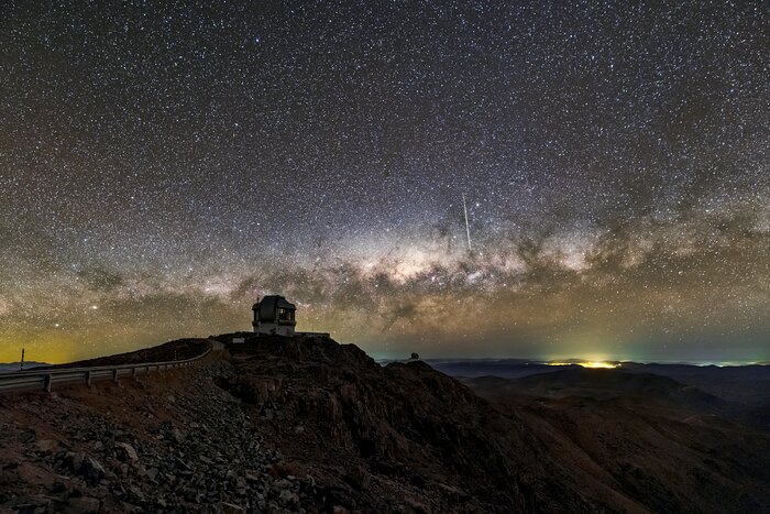 Siluetas de Telescopios en Cerro Pachón