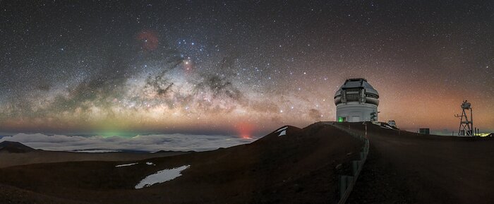 A Bright Night over Gemini North