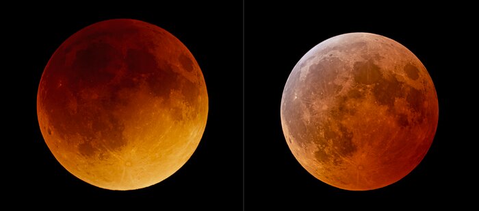 Comparison of 2022 Total Lunar Eclipses from NOIRLab’s Observatories (unannotated)