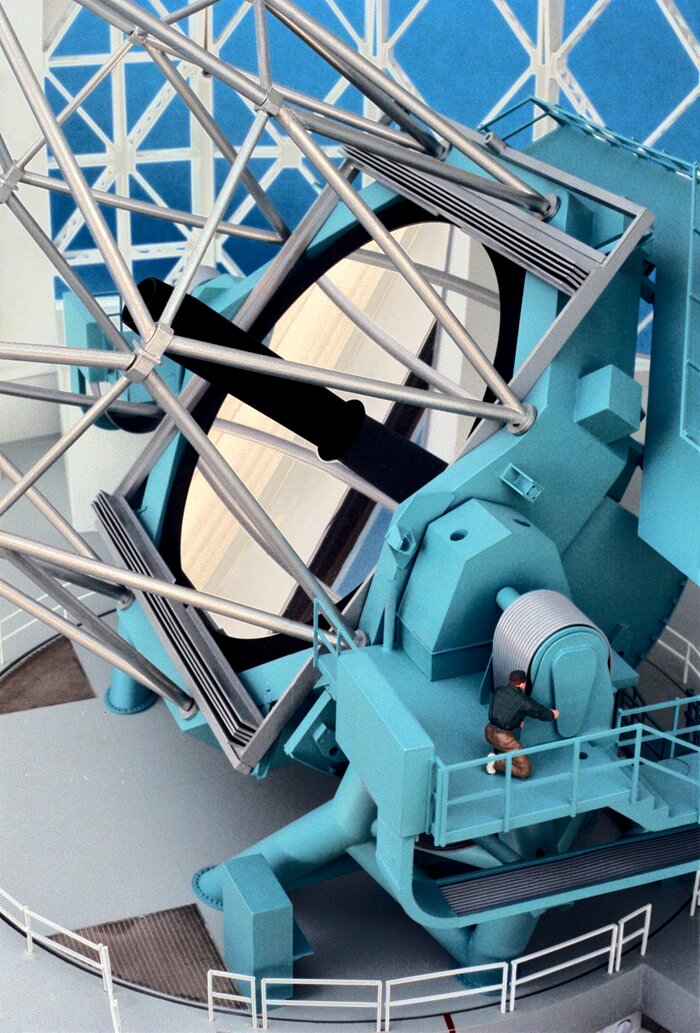 Model of 8-meter telescope