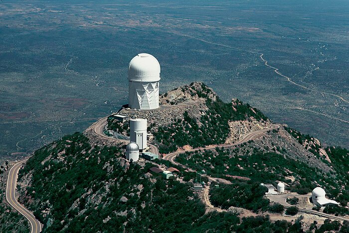 Burrell Schmidt Telescope from the air in 1983