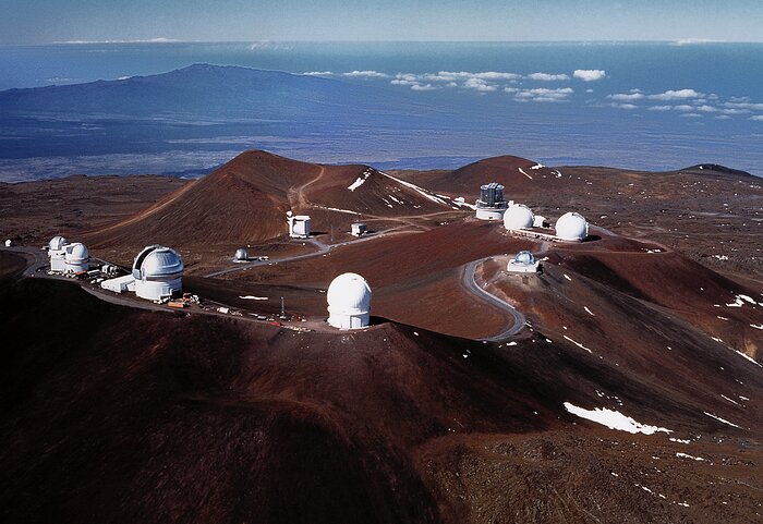 Aerial view of Mauna Kea