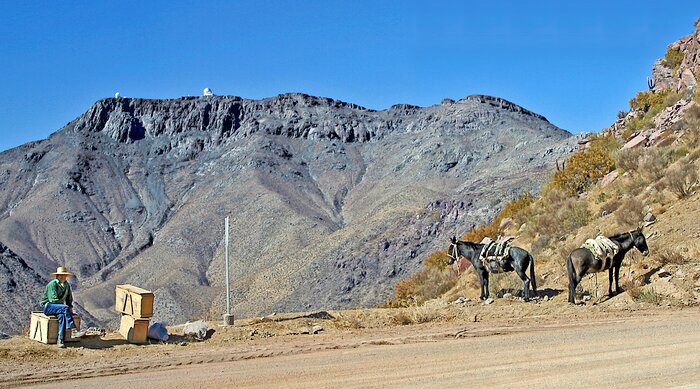 The road to Cerro Pachón