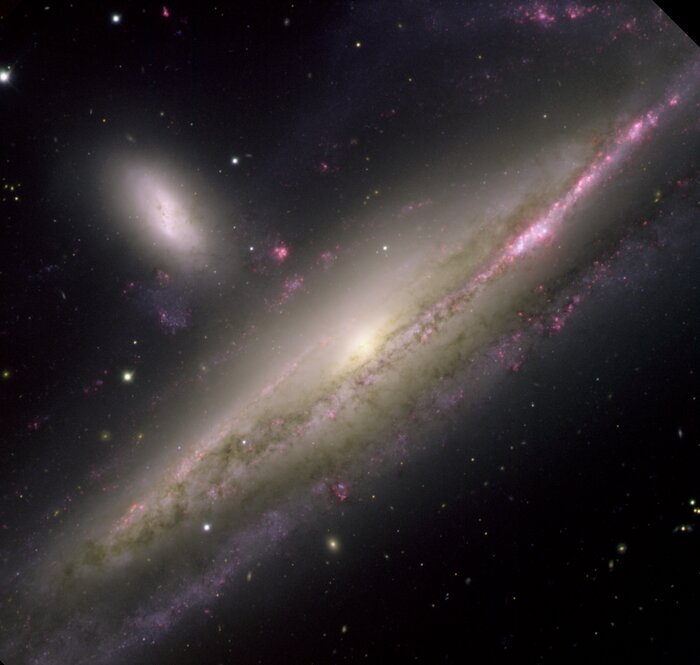 Interacting galaxy Pair NGC 1532 and NGC 1531