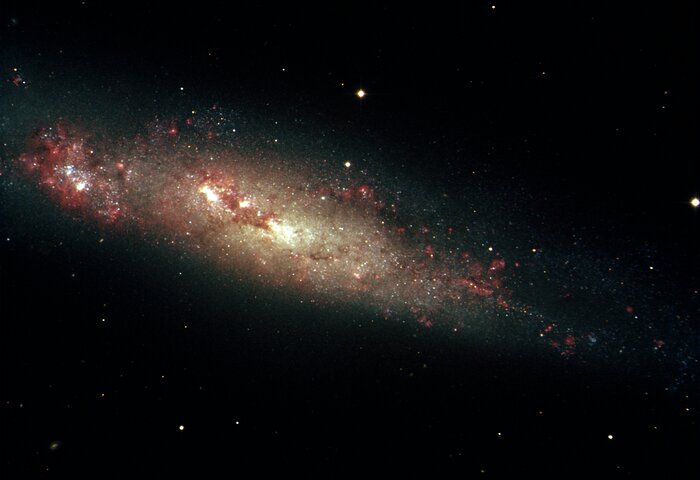 Spiral galaxy NGC 55