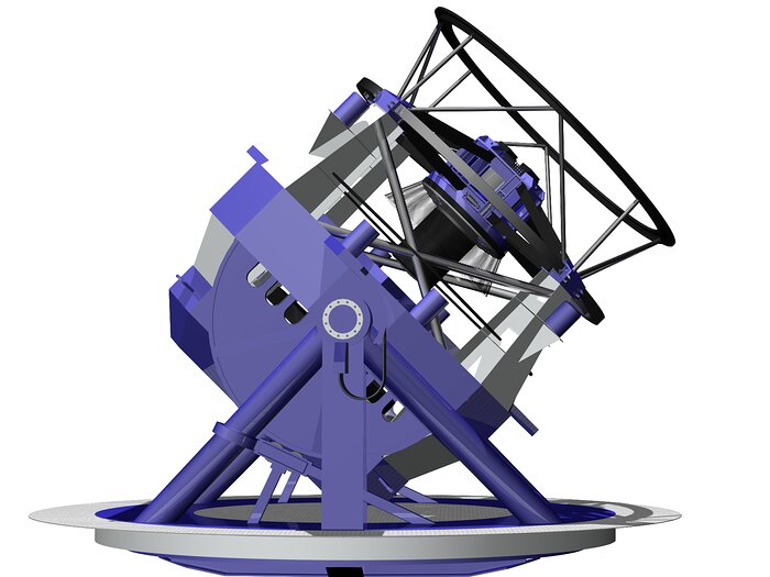 LSST Telescope Rendering 04