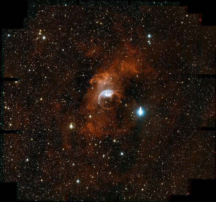 Wide field view of NGC 7635