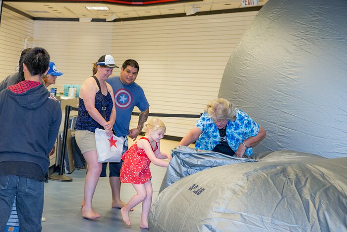 Gemini's StarLab Portable Planetarium at AstroDay