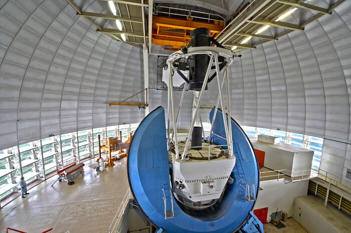 The Nicholas U. Mayall 4-meter Telescope interior view