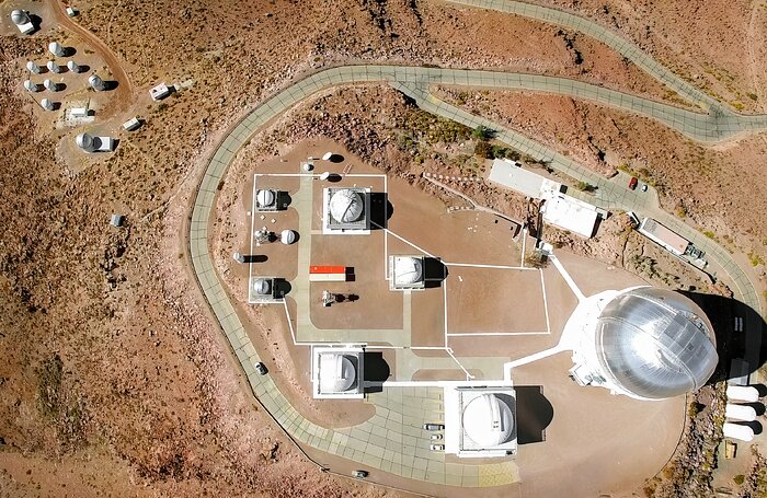 Cerro Tololo Inter-American Observatory aerial view