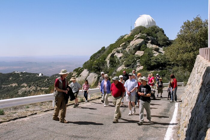 Visitors at Kitt Peak National Observatory