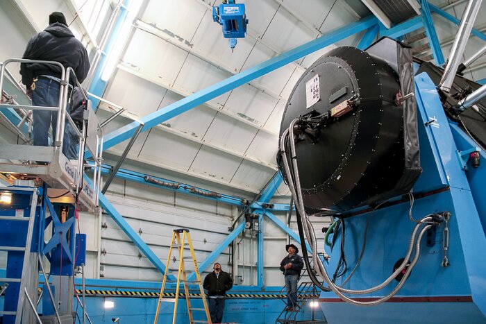 Interior of WIYN 3.5-meter Telescope