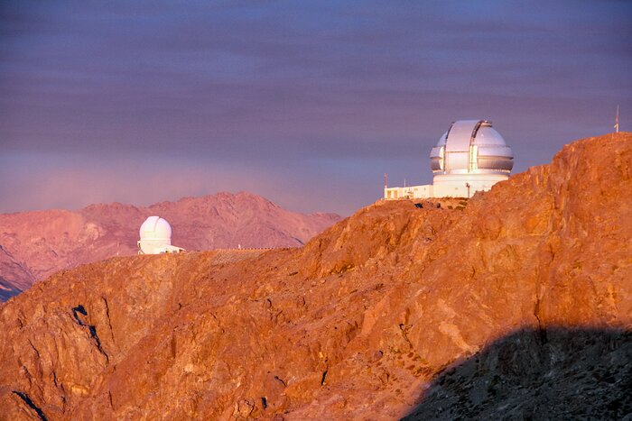 Cerro Pachón con los telescopios Gemini y SOAR