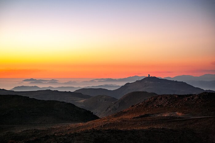 Víctor M. Blanco 4-meter Telescope in Andean sunset