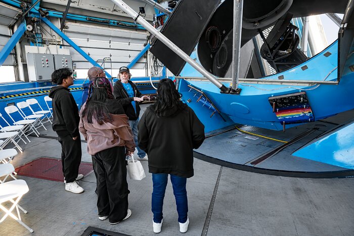 Tohono O’odham Nation Visitors in the WIYN 3.5-meter Telescope