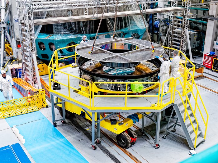 Preparación del espejo secundario para su instalación