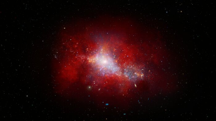 Artist’s Impression of Early-Universe Dwarf Galaxy